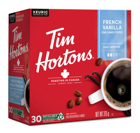 Tim Horton's French Vanilla Medium Roast Coffee Pods - 24 Pack