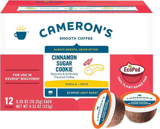 Cameron's Cinnamon Sugar Cookie Coffee Pods - 12 Pack