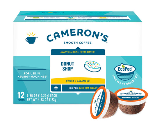 Cameron's Donut Shop Coffee Pods - 12 Pack