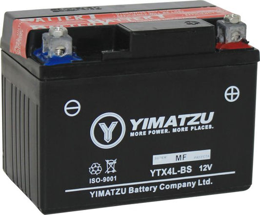 Battery - GTX4L-BS Yimatzu, AGM, Maintenance Free