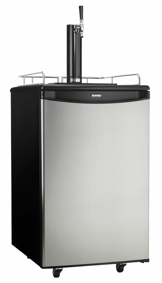 Danby 5.4 cu. ft. Single Tap Keg Cooler in Stainless Steel