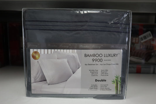 Bamboo Home Luxury 3pc Sheet Set - Grey