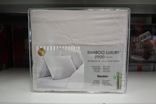 Bamboo Home Luxury 3pc Sheet Set - Eggshell